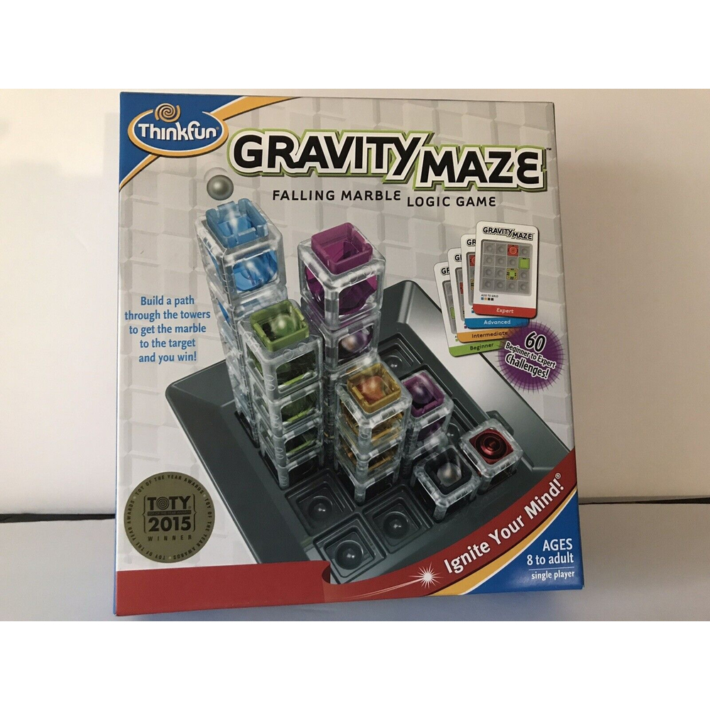 NEW Think Fun GRAVITY MAZE Falling Marble Logic Game age 8 to Adult